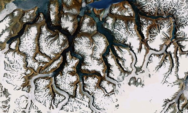 River patterns, Greenland